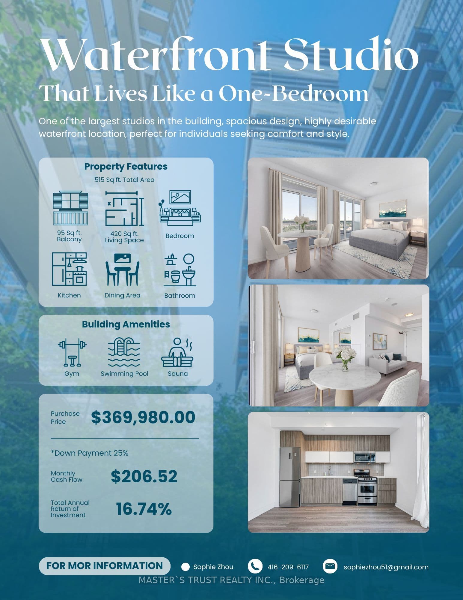 56 Annie Craig Drive Unit #1109, Toronto W06